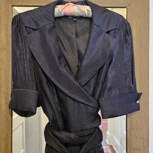 Jones New York Black Dress with Pink Accent